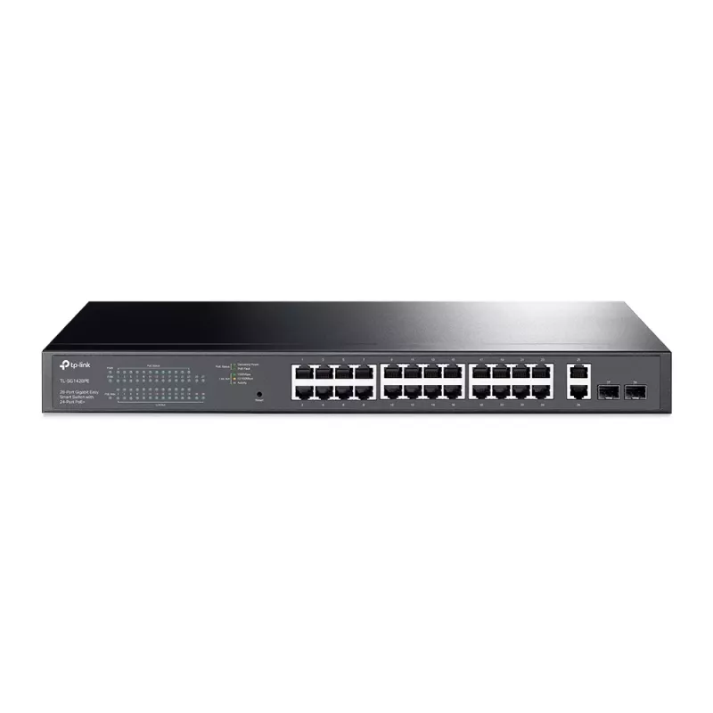 Valdomas jungiklis TP-Link TL-SG1428PE 28 prievadų Gigabit su 24 prievadais PoE+