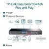 Valdomas jungiklis TP-Link TL-SG1428PE 28 prievadų Gigabit su 24 prievadais PoE+