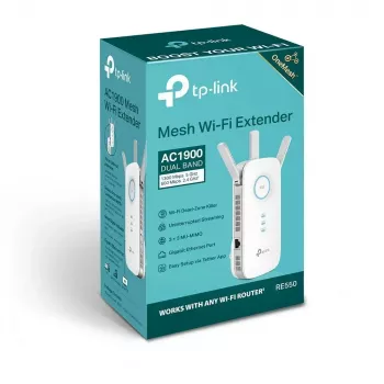 TP-Link RE550 tinklo plėtiklis Tinklo siųstuvas ir imtuvas Baltas 10, 100, 1000 Mbit/s