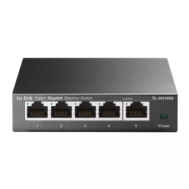 Nevaldomas jungiklis TP-Link TL-SG105S 5 prievadų 10/100/1000Mbps