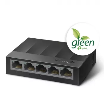 TP-Link 5 prievadų 10/100/1000Mbps darbalaukio tinklo jungiklis, nevaldomas, Gigabit Ethernet (10/100/1000), montuojamas ant sienos