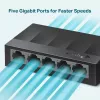 TP-Link 5 prievadų 10/100/1000Mbps darbalaukio tinklo jungiklis, nevaldomas, Gigabit Ethernet (10/100/1000), montuojamas ant sienos