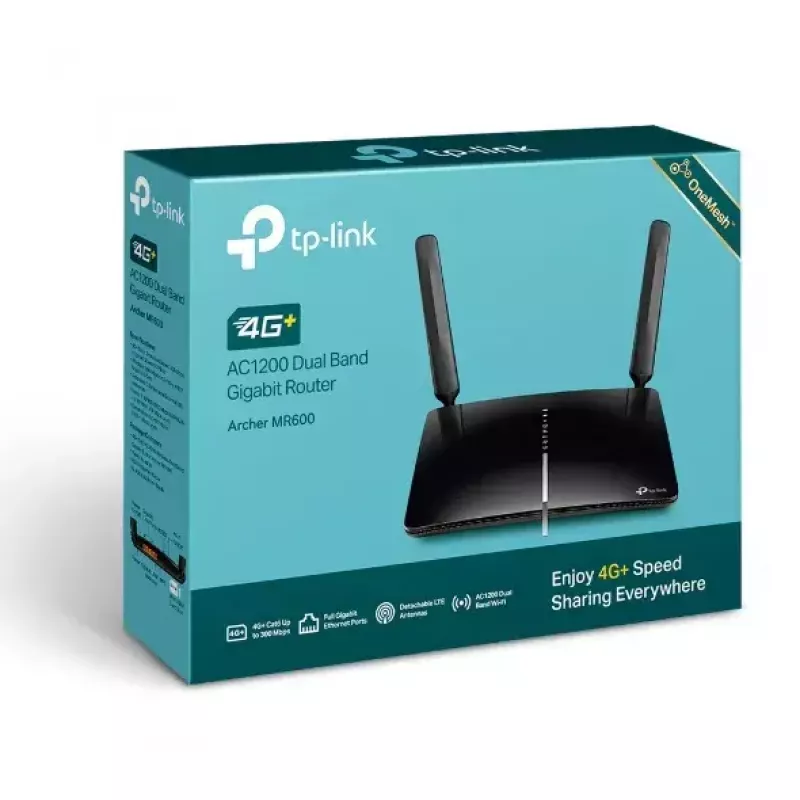 TP-Link 4G+ Cat6 AC1200 belaidis dviejų juostų gigabito maršrutizatorius