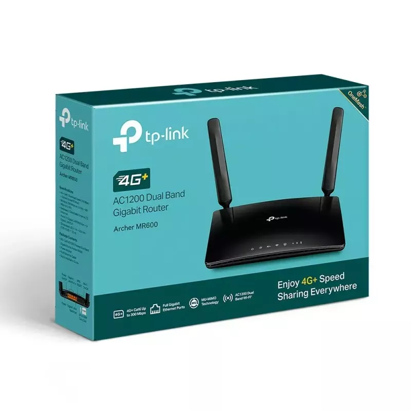 TP-Link 4G+ Cat6 AC1200 belaidis dviejų juostų gigabito maršrutizatorius
