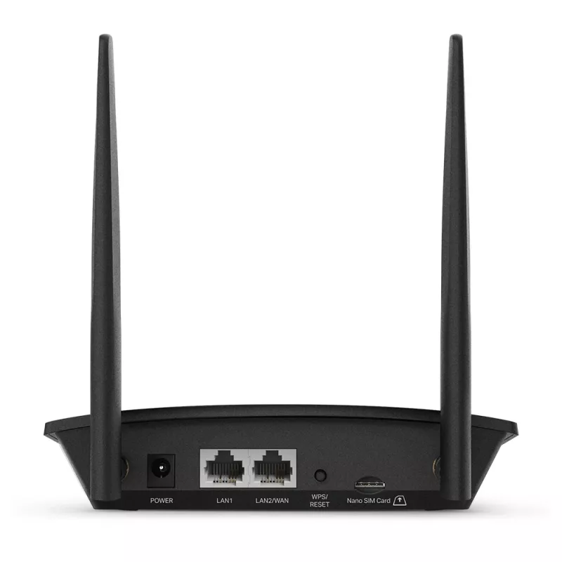 TP-Link TL-MR100 belaidis maršrutizatorius Fast Ethernet vienos juostos (2,4 GHz) 4G juodas