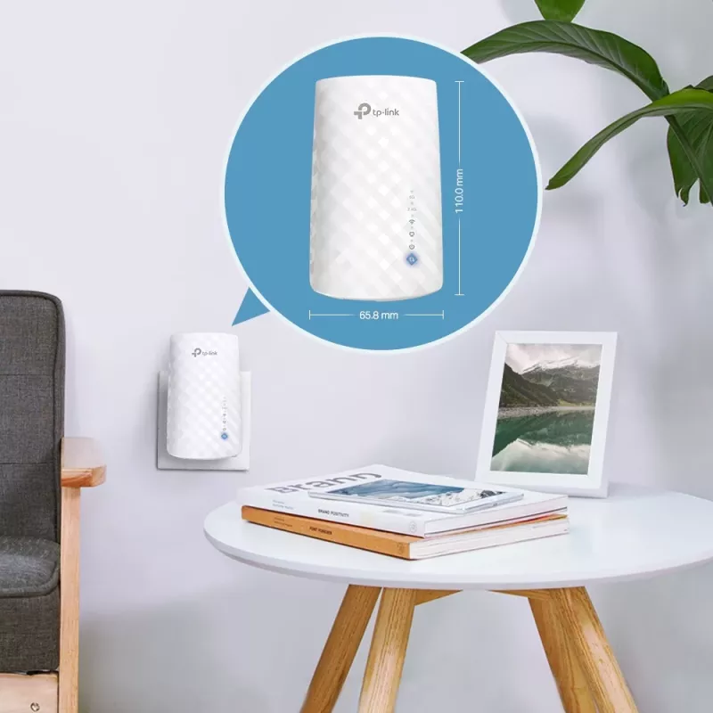 „TP-Link RE190“ tinklo plėtiklis Tinklo kartotuvas Baltas