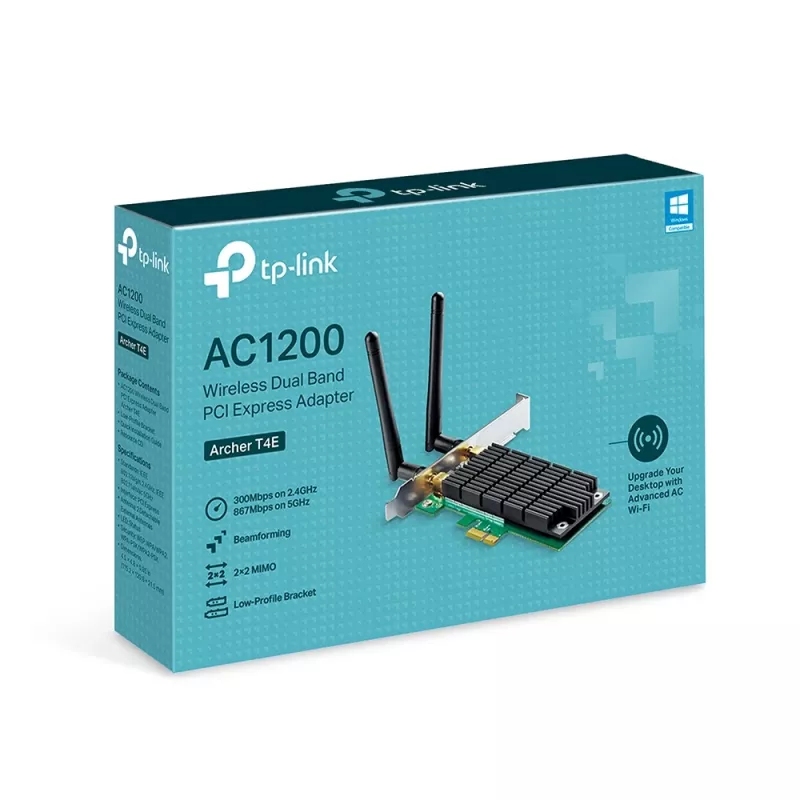TP-Link AC1200 belaidis dviejų dažnių juostų PCI Express Wi-Fi adapteris