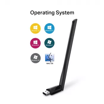 Belaidis USB WiFi adapteris TP-Link AC600 High Gain ARCHER T2U PLUS