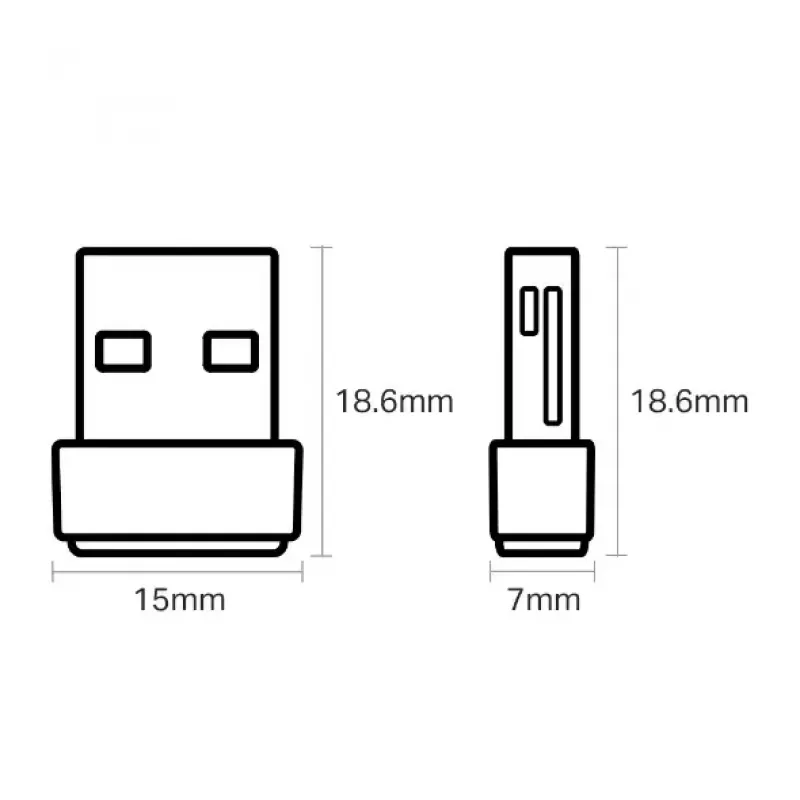 TP-Link Nano AC600 USB WiFi Adapter (Archer T2U Nano) – 2,4G/5G dviejų juostų belaidis tinklo siųstuvas-imtuvas