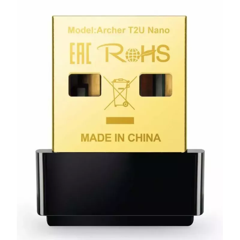 TP-Link Nano AC600 USB WiFi Adapter (Archer T2U Nano) – 2,4G/5G dviejų juostų belaidis tinklo siųstuvas-imtuvas