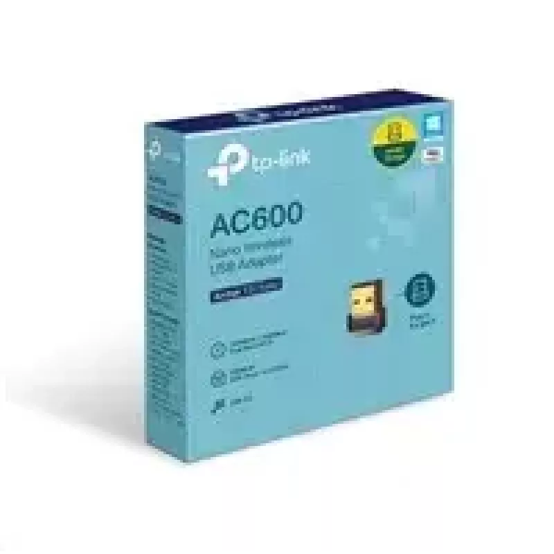 TP-Link Nano AC600 USB WiFi Adapter (Archer T2U Nano) – 2,4G/5G dviejų juostų belaidis tinklo siųstuvas-imtuvas