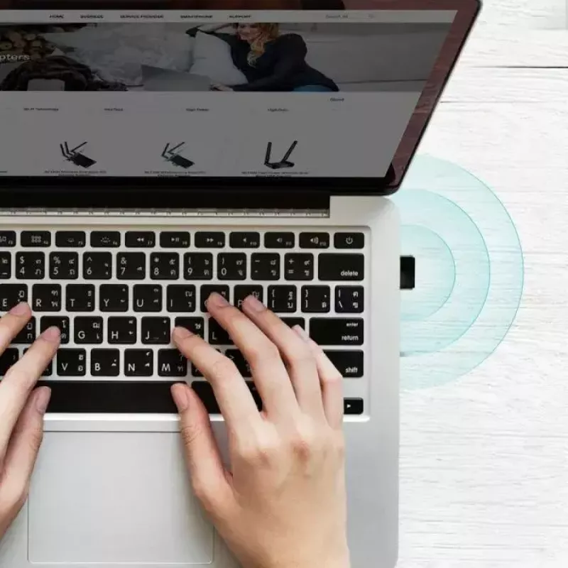 TP-Link Nano AC600 USB WiFi Adapter (Archer T2U Nano) – 2,4G/5G dviejų juostų belaidis tinklo siųstuvas-imtuvas