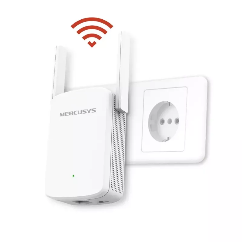 Belaidis diapazono plėtiklis MERCUSYS ME30 AC1200 — dviejų dažnių 802.11b/g, 2 išorinės antenos, 1x RJ-45