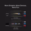 Stalinis maršrutizatorius MERCUSYS MR80X — dviejų juostų „Wi‑Fi 6“ (802.11ax), 3000 Mbps, 4 išorinės antenos, 3 „Gigabit LAN“ prievadai