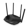 Stalinis maršrutizatorius MERCUSYS MR80X — dviejų juostų „Wi‑Fi 6“ (802.11ax), 3000 Mbps, 4 išorinės antenos, 3 „Gigabit LAN“ prievadai
