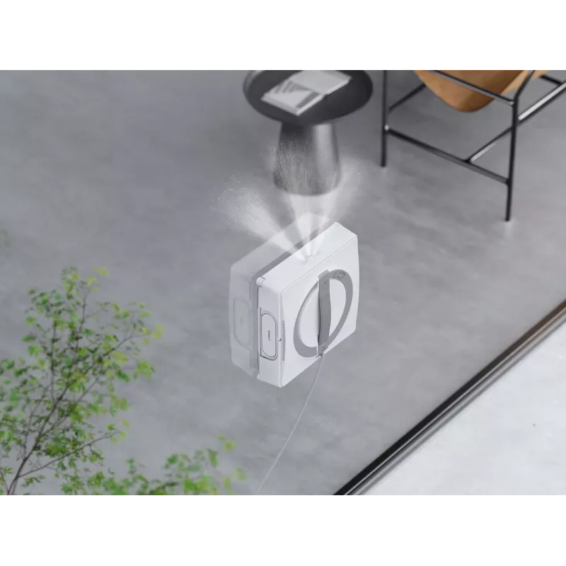 Langų valytuvas Ecovacs WINBOT W2 OMNI — baterija 4500 mAh, 96 W, bešepetėlis variklis, 260×251 mm šluostė, laidas 5,5 m, min. langas 30×40 cm