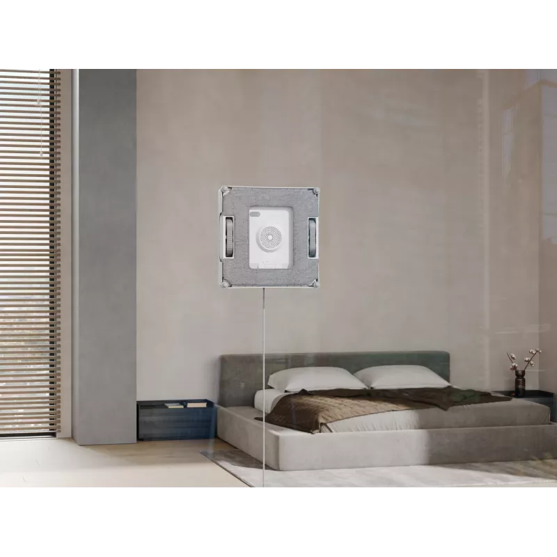 Langų valytuvas Ecovacs WINBOT W2 OMNI — baterija 4500 mAh, 96 W, bešepetėlis variklis, 260×251 mm šluostė, laidas 5,5 m, min. langas 30×40 cm