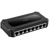 Tinklo jungiklis Cudy GS108D 8 prievadų Gigabit Ethernet (10/100/1000), 16 Gbit/s perjungimas, DC 5V, stalinis, juodas