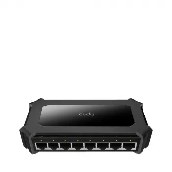 Tinklo jungiklis Cudy GS108D 8 prievadų Gigabit Ethernet (10/100/1000), 16 Gbit/s perjungimas, DC 5V, stalinis, juodas