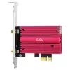 Vidinė WLAN/Bluetooth tinklo plokštė Cudy WE4000 — PCIe, Intel AX200, Wi‑Fi 6 trijuostė (2,4/5/6 GHz), 2400 Mbit/s, Bluetooth 5.0