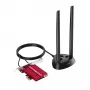 Vidinė WLAN/Bluetooth tinklo plokštė Cudy WE4000 — PCIe, Intel AX200, Wi‑Fi 6 trijuostė (2,4/5/6 GHz), 2400 Mbit/s, Bluetooth 5.0