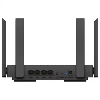 Stalinis maršrutizatorius Cudy WR1500 — dviejų juostų (2,4/5 GHz), „Wi‑Fi 6/4“, 4x „Gigabit“ LAN, MU‑MIMO, išorinės antenos