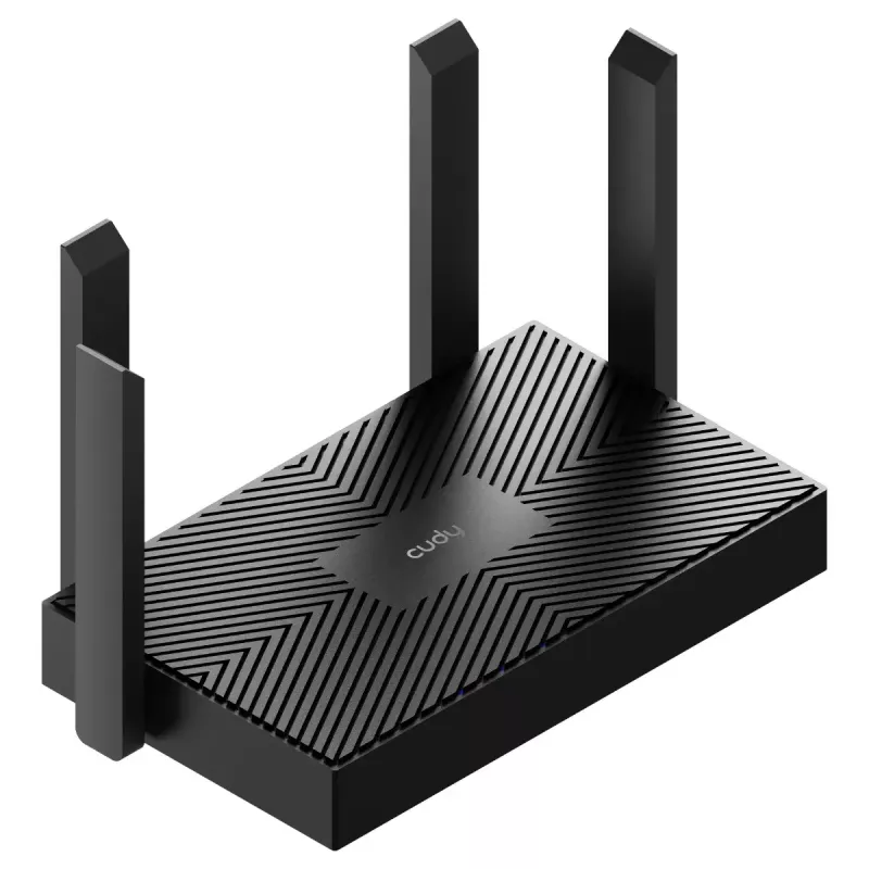 Stalinis maršrutizatorius Cudy WR1500 — dviejų juostų (2,4/5 GHz), „Wi‑Fi 6/4“, 4x „Gigabit“ LAN, MU‑MIMO, išorinės antenos
