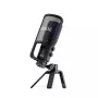 Kondensatorinis USB PC mikrofonas RØDE NT-USB+ — kardioidinis, 24 bitų/48 kHz, 20–20000 Hz, 3,5 mm ausinių išvestis, USB-C, juodas