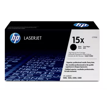 HP 15X didelės išeigos juodas originalus LaserJet kasetė, 3500 puslapių, juoda, 1 vnt.