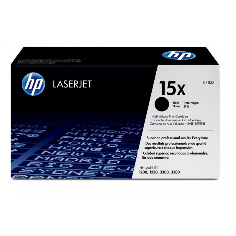 HP 15X didelės išeigos juodas originalus LaserJet kasetė, 3500 puslapių, juoda, 1 vnt.