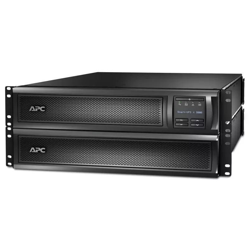 APC Smart-UPS X SMX3000RMHV2U - 3000VA, 8x C13, 1x C19 lizdas, USB, praplečiamas veikimo laikas