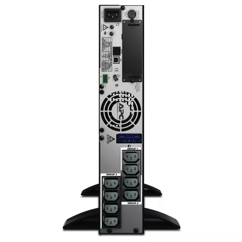 APC Smart-UPS X SMX1500RMI2U - 1500VA, 8x C13 išėjimai, USB, praplečiamas veikimo laikas