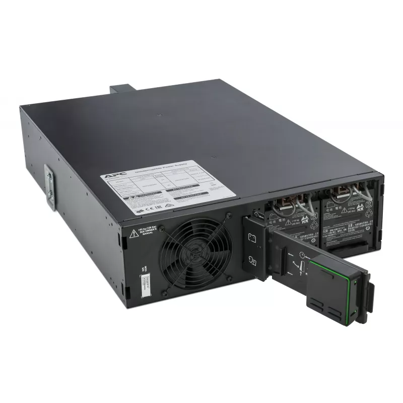APC Smart-UPS On-Line SRT5KRMXLI - 5000VA, 6x C13, 4x C19 išėjimai, montuojamas į stelažą, įmontuota tinklo valdymo kortelė