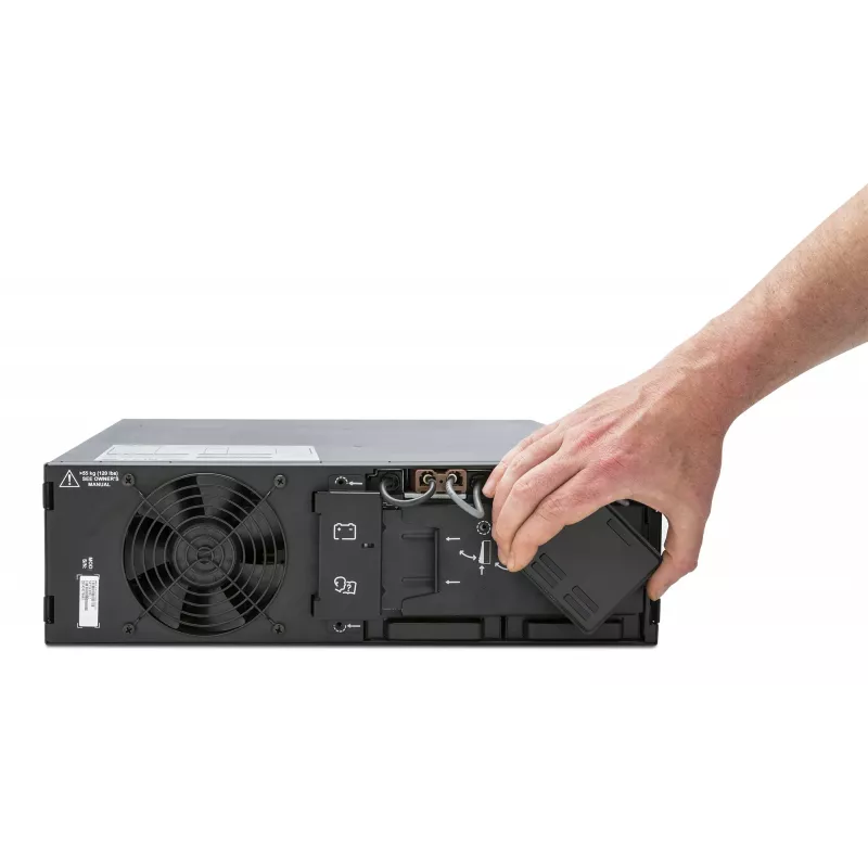 APC Smart-UPS On-Line SRT5KRMXLI - 5000VA, 6x C13, 4x C19 išėjimai, montuojamas į stelažą, įmontuota tinklo valdymo kortelė