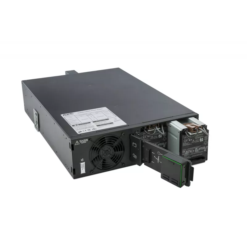 APC Smart-UPS On-Line SRT5KRMXLI - 5000VA, 6x C13, 4x C19 išėjimai, montuojamas į stelažą, įmontuota tinklo valdymo kortelė