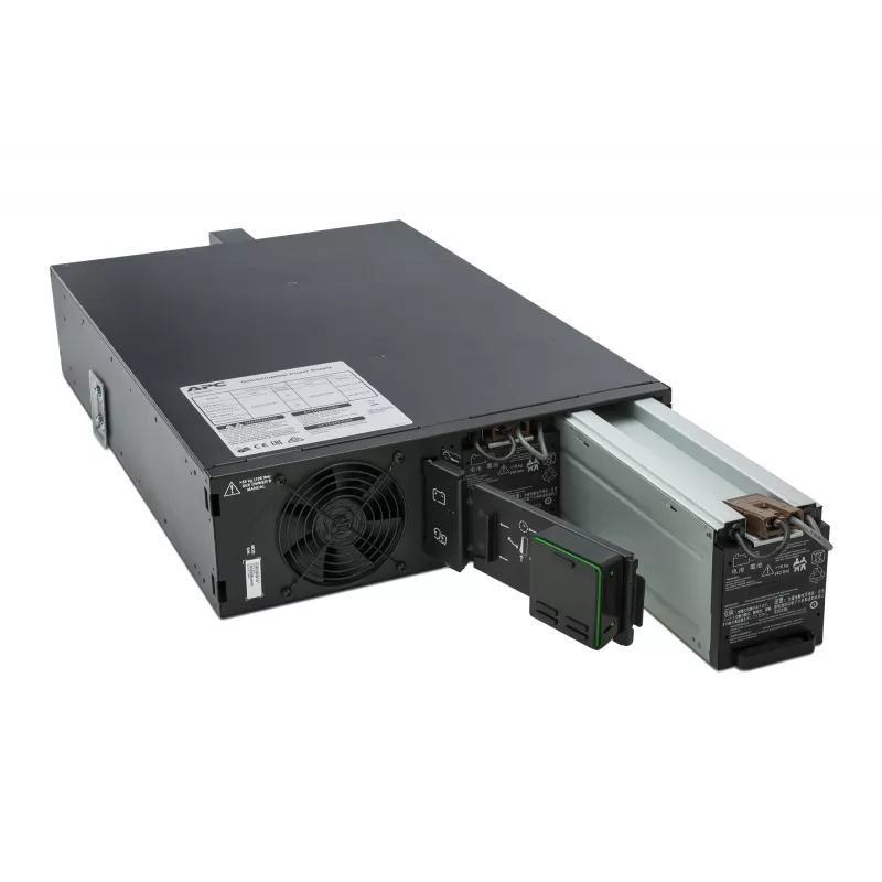 APC Smart-UPS On-Line SRT5KRMXLI - 5000VA, 6x C13, 4x C19 išėjimai, montuojamas į stelažą, įmontuota tinklo valdymo kortelė