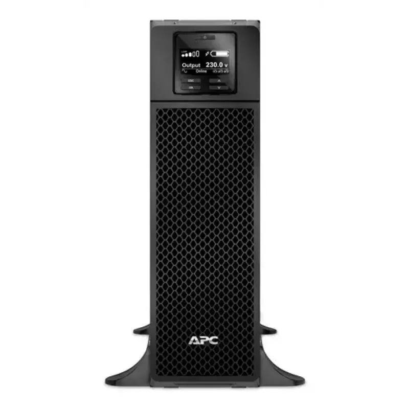 APC Smart-UPS On-Line, 5kVA, Tower, 230V, 6x C13+4x C19 IEC lizdai, tinklo kortelė+SmartSlot, prailgintas veikimo laikas, be bėgių komplekto