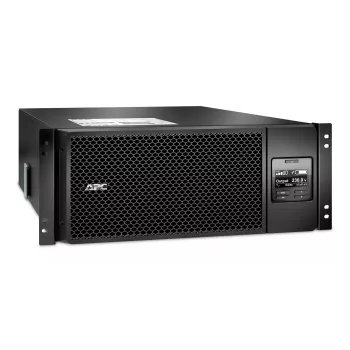 APC Smart-UPS On-Line SRT6KRMXLI - 6kW/VA, 6x C13 + 4x C19 + kietasis laidų prijungimas 1 fazės išėjimas, montuojamas į stelažą, įmontuota NMC