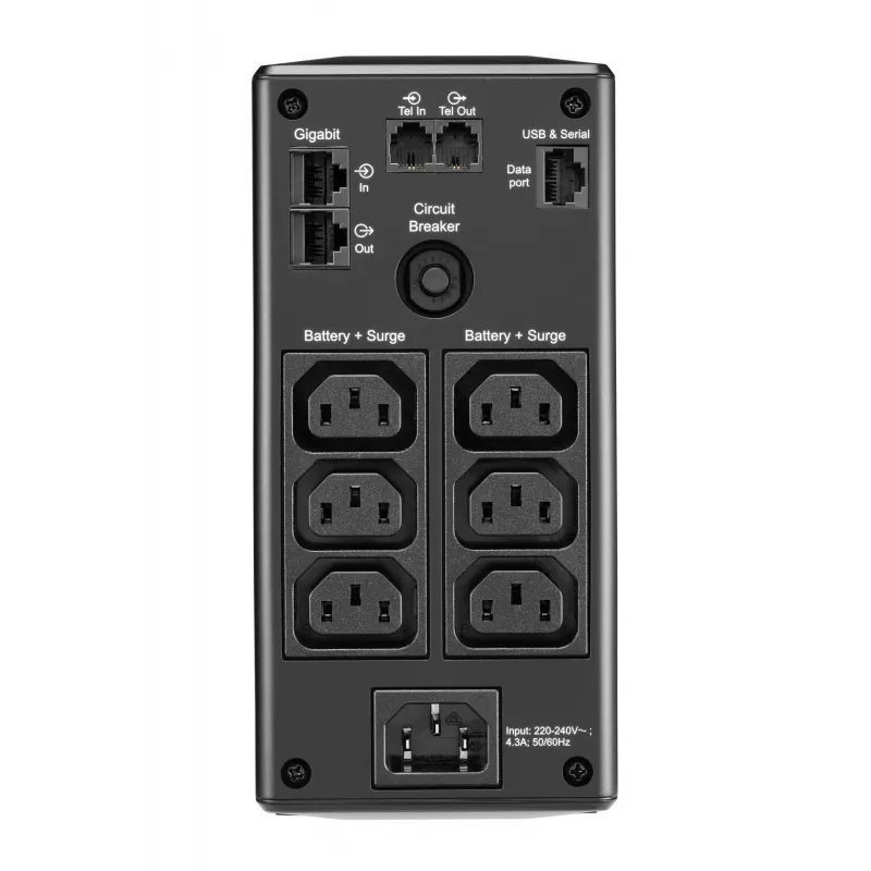 APC BR650MI nepertraukiamo maitinimo šaltinis (UPS) Line-Interactive 0.65 kVA 390 W 6 AC lizdai