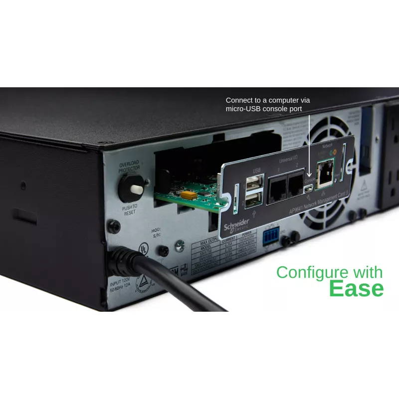 APC AP9641 Smart-UPS tinklo valdymo kortelė (3 kart.) su aplinkos stebėjimu