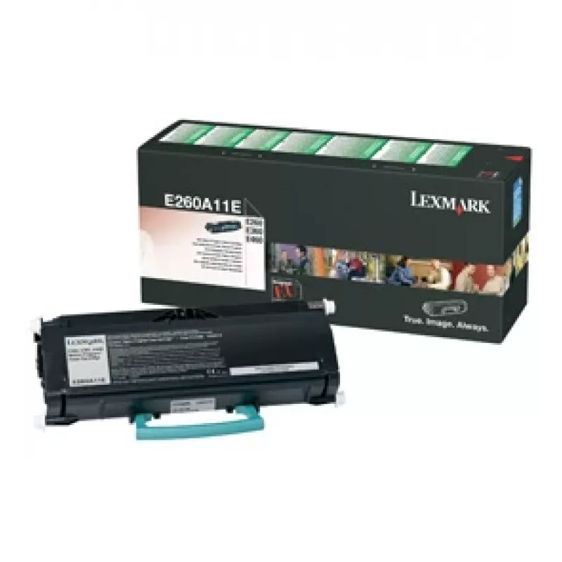 Tonerio kasetė Lexmark E260A11E 3000 puslapių juoda