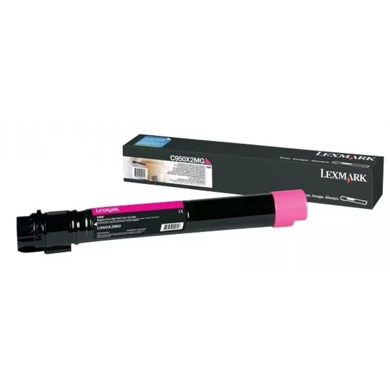 Lexmark C950X2MG dažų kasetė, 15000 puslapių, purpurinė