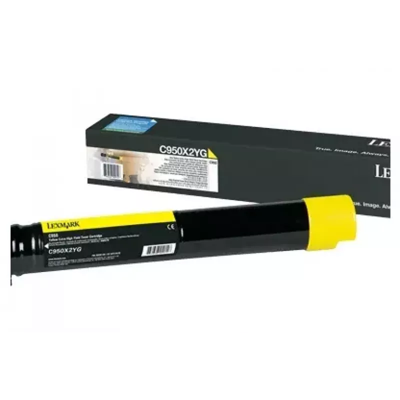 Lexmark C950X2YG dažų kasetė 10000 lapų Geltona