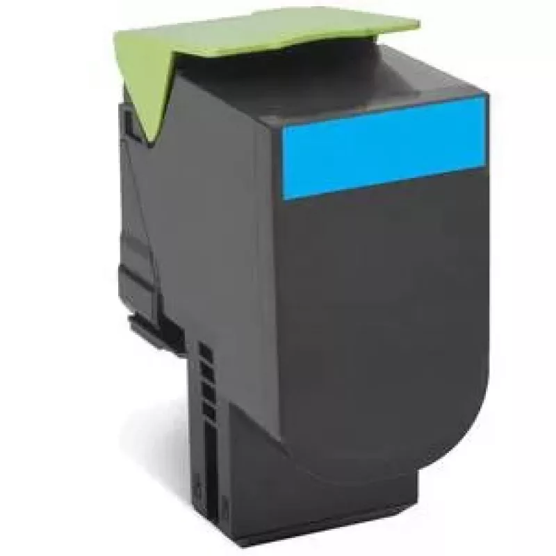 Lexmark 80C2HCE kasetė, 3000 puslapių, žalsvai mėlyna