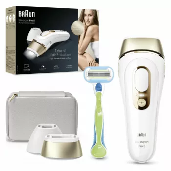 Braun PL5152 intensyvios impulsinės šviesos (IPL) auksinės, baltos spalvos