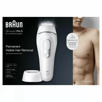 Epiliatorius Braun Silk-expert Pro PL5145 Intensyvi impulsinė šviesa IPL balta