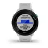 Išmanusis laikrodis GARMIN Forerunner 55 — 42 mm apvalus sportinis laikrodis, GPS/GLONASS/Galileo, 14 dienų baterija, 5 ATM, silikoninis baltas dirželis