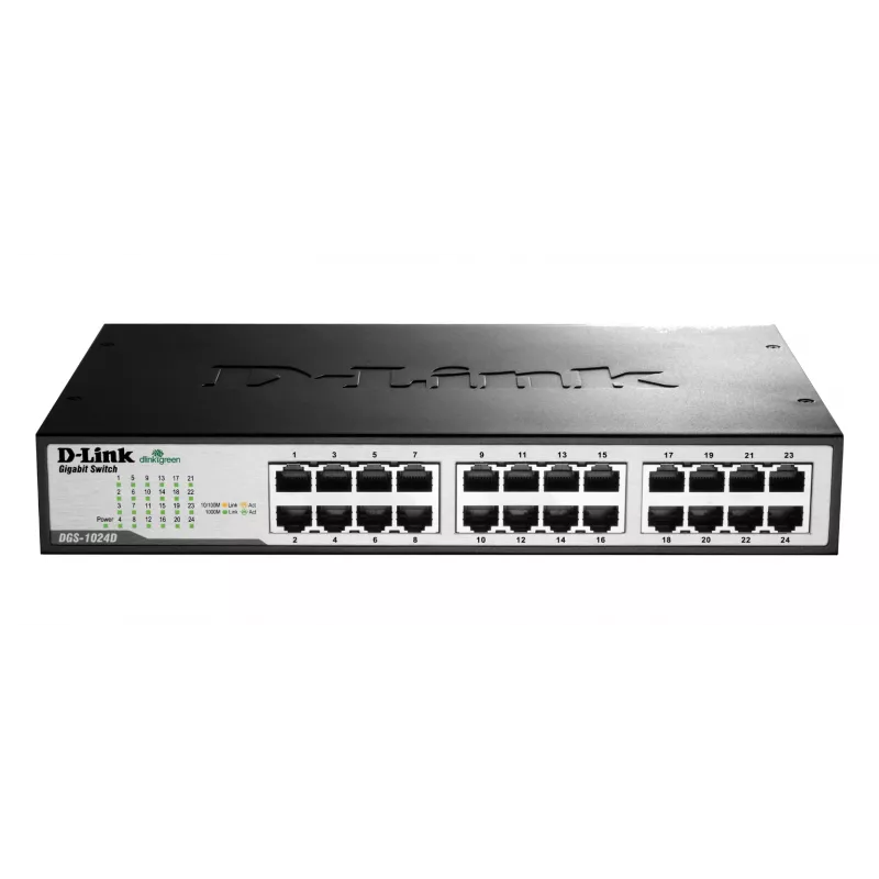 Nevaldomas jungiklis D-Link DGS-1024D, 24 RJ-45 prievadai, 48 Gbit/s