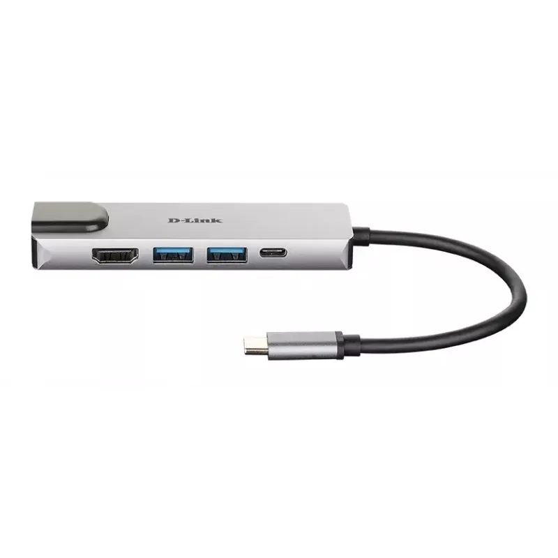 D-Link 5-in-1 USB-C Hub su HDMI/Ethernet ir Power Delivery