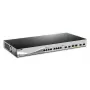 D-Link DXS-1210-12TC/E tinklo komutatorius, valdomas L2 10G Ethernet (100/1000/10000) 1U, juodas, sidabrinis